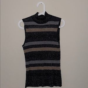 Sparkly Turtleneck tank top
